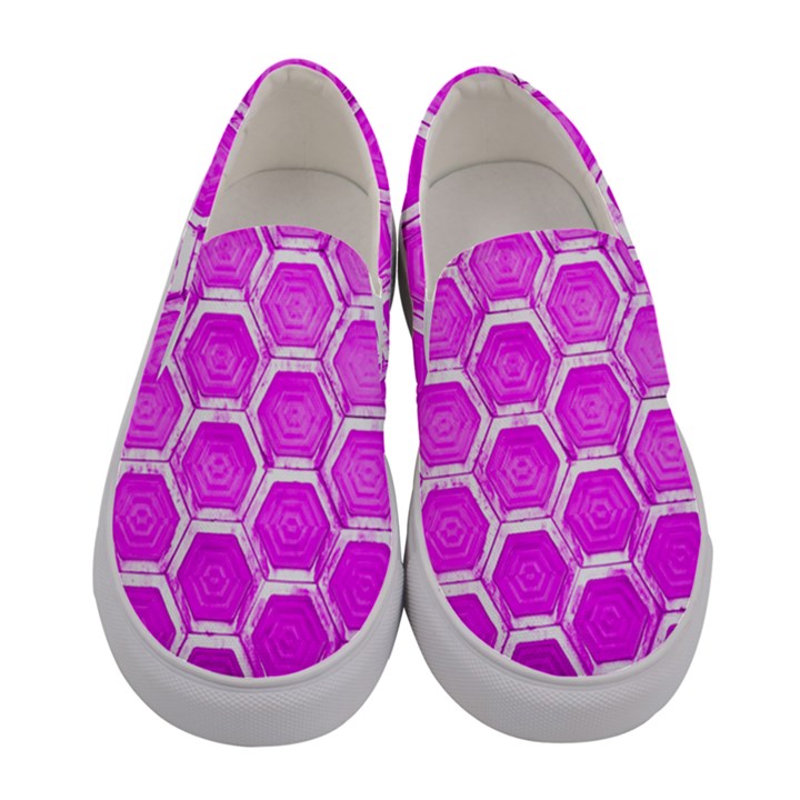 Hexagon Windows Women s Canvas Slip Ons