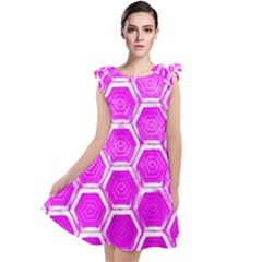 Hexagon Windows Tie Up Tunic Dress by essentialimage365