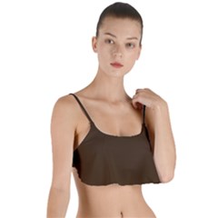 Brunette Brown Layered Top Bikini Top  by FabChoice