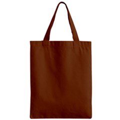 Caramel Cafe Zipper Classic Tote Bag by FabChoice