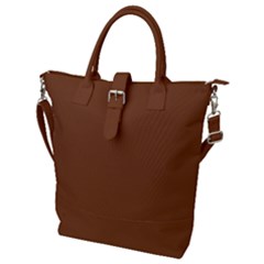 Caramel Cafe Buckle Top Tote Bag by FabChoice