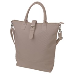 Frosted Almond Buckle Top Tote Bag by FabChoice