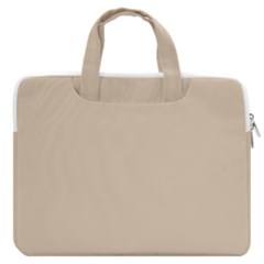 Frosted Almond Macbook Pro Double Pocket Laptop Bag (large) by FabChoice