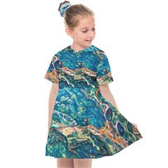 Oceanic Mircoscope  Kids  Sailor Dress by BrenZenCreations