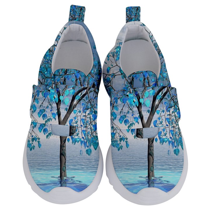 Crystal Blue Tree Kids  Velcro No Lace Shoes