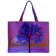 Tree Sunset Zipper Mini Tote Bag by icarusismartdesigns