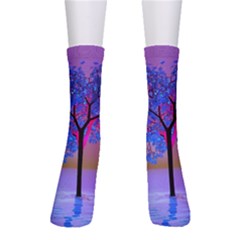 Tree Sunset Men s Crew Socks