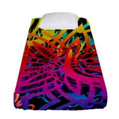 Abstract Jungle Fitted Sheet (single Size) by icarusismartdesigns