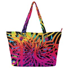 Abstract Jungle Full Print Shoulder Bag by icarusismartdesigns