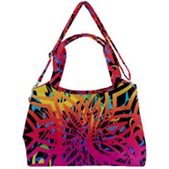 Abstract Jungle Double Compartment Shoulder Bag by icarusismartdesigns