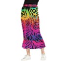 Abstract Jungle Maxi Fishtail Chiffon Skirt View1