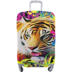 Tiger In The Jungle Luggage Cover (large) by icarusismartdesigns