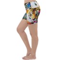 Tiger In The Jungle Lightweight Velour Yoga Shorts View2