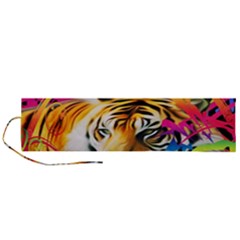 Tiger In The Jungle Roll Up Canvas Pencil Holder (l) by icarusismartdesigns