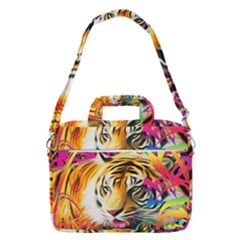 Tiger In The Jungle Macbook Pro Shoulder Laptop Bag  by icarusismartdesigns