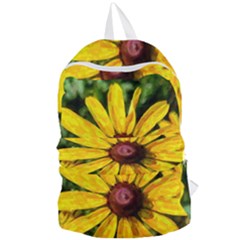 Sunflower Painting Foldable Lightweight Backpack by ExtraGoodSauce