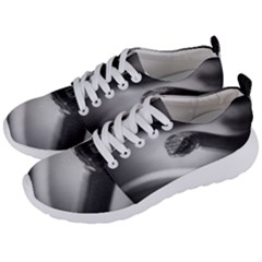 Black And White Snake Men s Lightweight Sports Shoes by ExtraGoodSauce