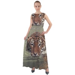 Swimming Tiger Chiffon Mesh Boho Maxi Dress by ExtraGoodSauce