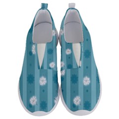 Gardenia Flowers White Blue No Lace Lightweight Shoes