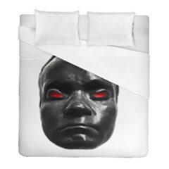 Creepy Black Man Mask Print Duvet Cover (full/ Double Size) by dflcprintsclothing