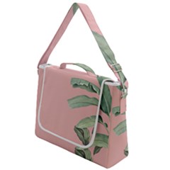 Banana Leaf On Pink Box Up Messenger Bag by goljakoff