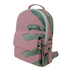 Banana Leaf On Pink Flap Pocket Backpack (large) by goljakoff