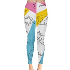 Pineapples Pop Art Leggings  by goljakoff