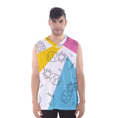 Pineapples Pop Art Men s Basketball Tank Top by goljakoff