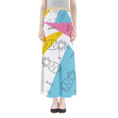 Pineapples Pop Art Full Length Maxi Skirt by goljakoff