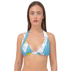 Pineapples Pop Art Double Strap Halter Bikini Top by goljakoff