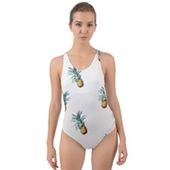 Pineapples Cut-out Back One Piece Swimsuit by goljakoff