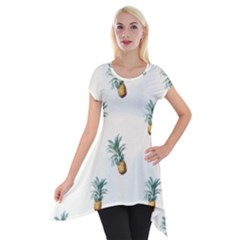 Pineapples Short Sleeve Side Drop Tunic by goljakoff