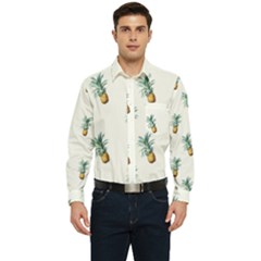 Pineapples Men s Long Sleeve Pocket Shirt  by goljakoff