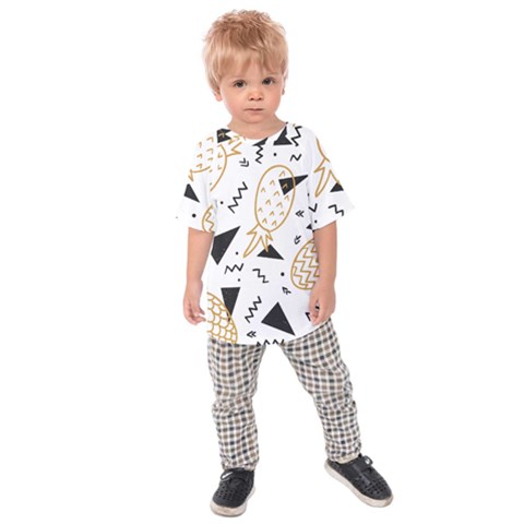 Golden Pineapples Kids  Raglan Tee by goljakoff