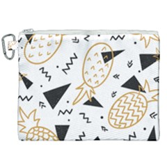 Golden Pineapples Canvas Cosmetic Bag (xxl) by goljakoff