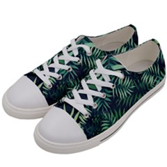 Green Leaves Women s Low Top Canvas Sneakers by goljakoff