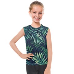 Green Leaves Kids  Mesh Tank Top by goljakoff