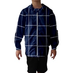 Blue Buffalo Plaid Kids  Hooded Windbreaker by goljakoff