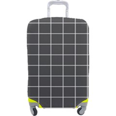 Gray Plaid Luggage Cover (large) by goljakoff