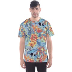 Flowers and butterfly Men s Sport Mesh Tee