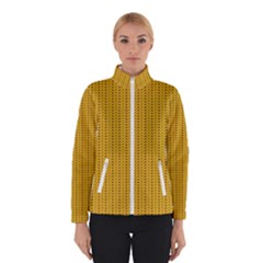 Yellow Knitted Pattern Winter Jacket by goljakoff