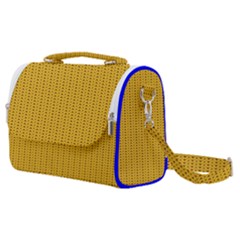 Yellow Knitted Pattern Satchel Shoulder Bag by goljakoff