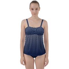 Zappwaits- Twist Front Tankini Set