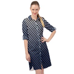 Zappwaits- Long Sleeve Mini Shirt Dress