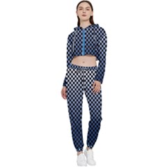 Zappwaits- Cropped Zip Up Lounge Set