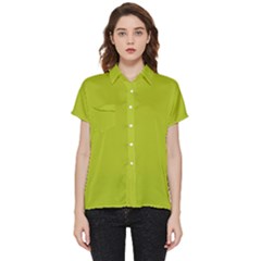 Acid Green Short Sleeve Pocket Shirt