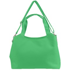 Algae Green Double Compartment Shoulder Bag by FabChoice