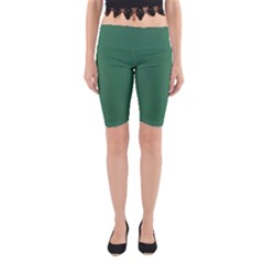 Amazon Green Yoga Cropped Leggings by FabChoice