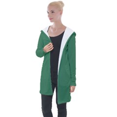 Amazon Green Longline Hooded Cardigan by FabChoice