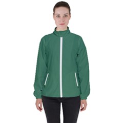 Amazon Green Women s High Neck Windbreaker by FabChoice